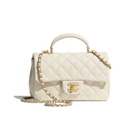 chanel mini top handle beige|chanel mini flap bag.